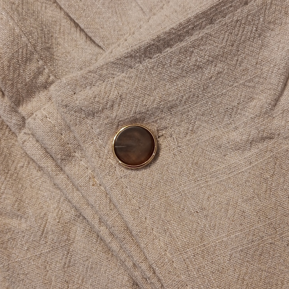 NWT, JLUX Label Linen Top - Picture 5 of 9
